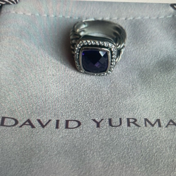 Authentic David Yurman Albion Ring With Lavender Amethyst And Diamonds - Picture 7 of 7